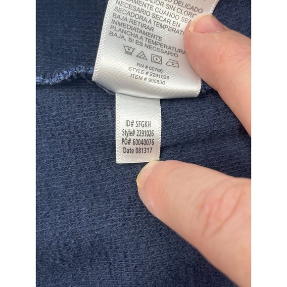 Tommy Bahama Heathered Jersey Knit Lounge Size M Pants Blue Drawstring Waist - Picture 6 of 6